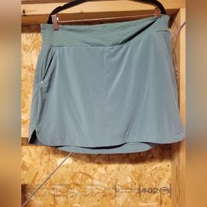 Eddie Bauer Womens Green Sports Skort Tennis/Golf Size Tall Large‎